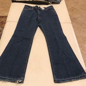 Gap flare stretch blue jeans size 8